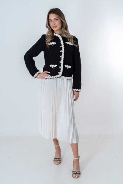 Elegantni Kardigan Crni